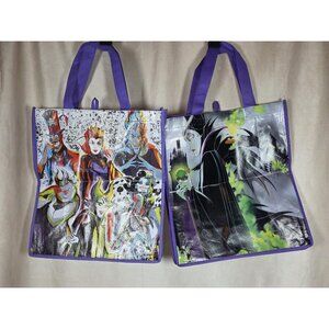 Disney Villains & Maleficent Reusable Tote Bags. Set Of 2
